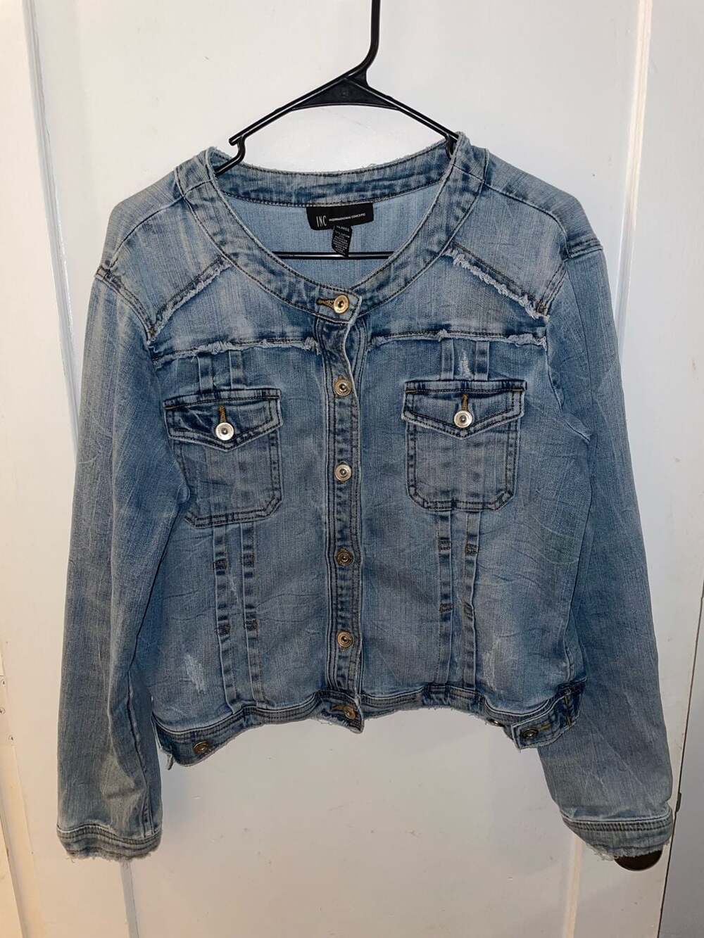 INC International Concepts Women's Denim Jacket Size XL